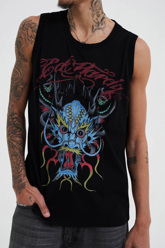 Medusa Drag Tanktop - Black