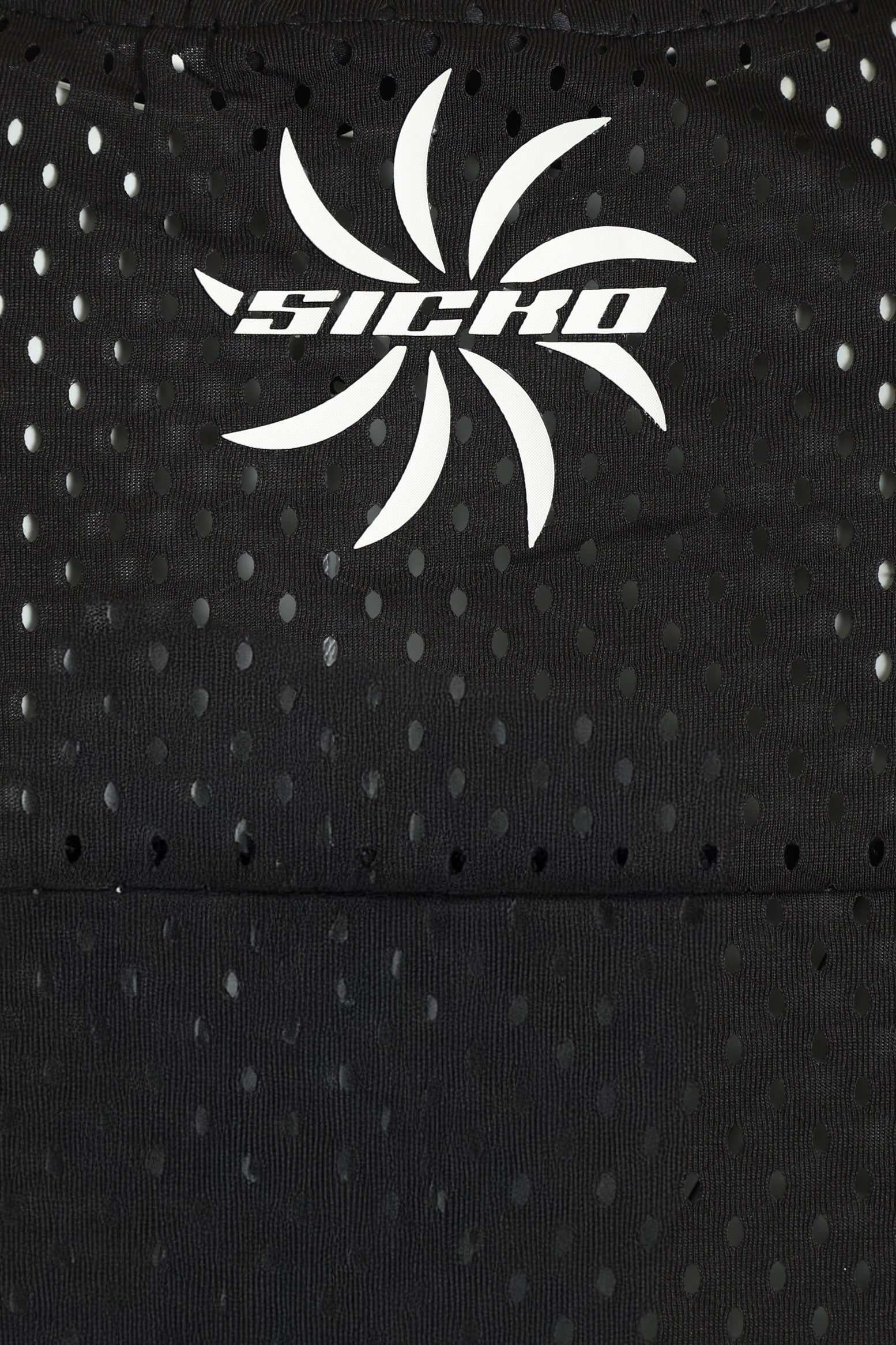 Mesh T-Shirt - Schwarz