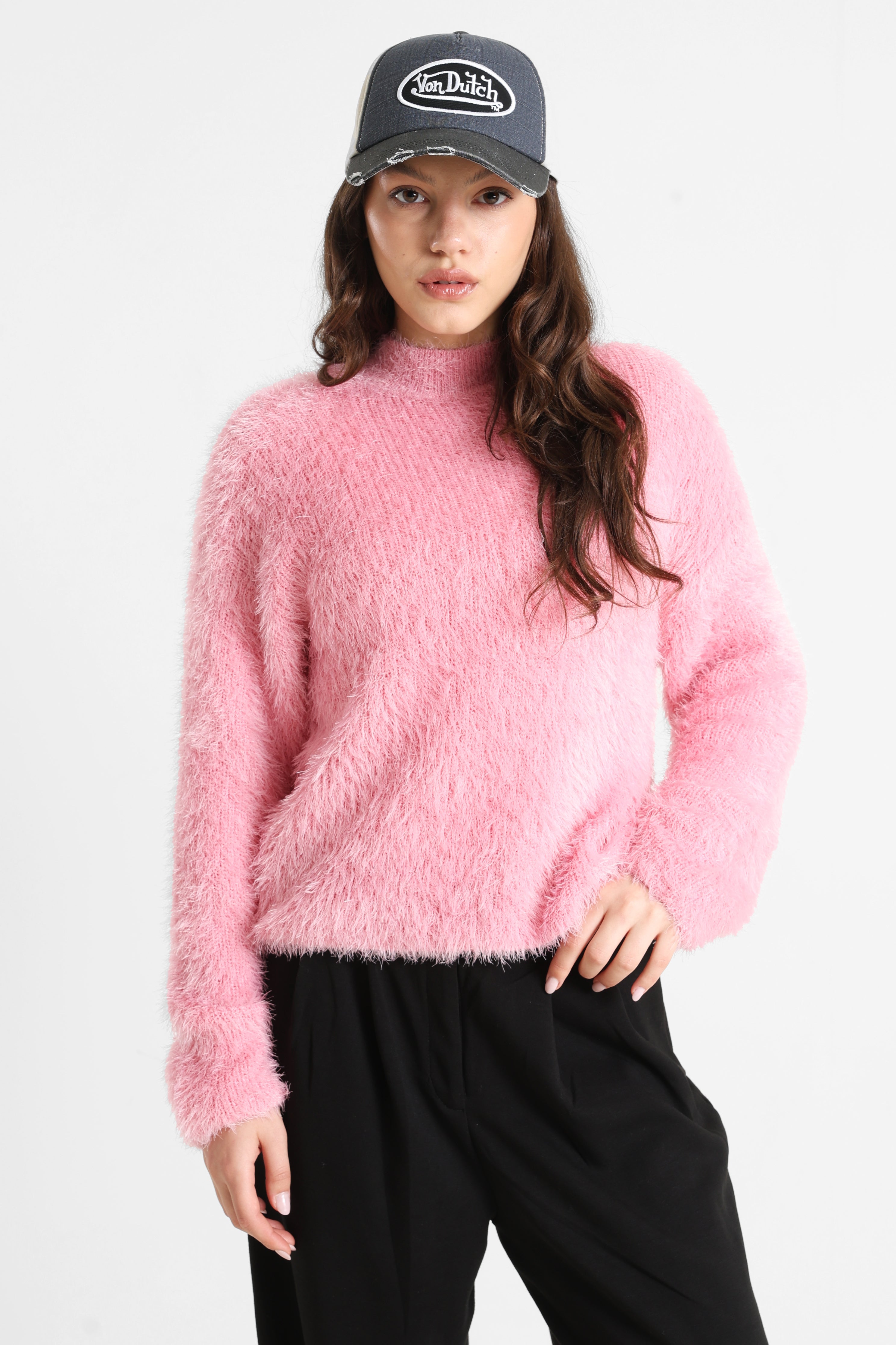 ONLLULU Maglia pelosa - Rosa mare