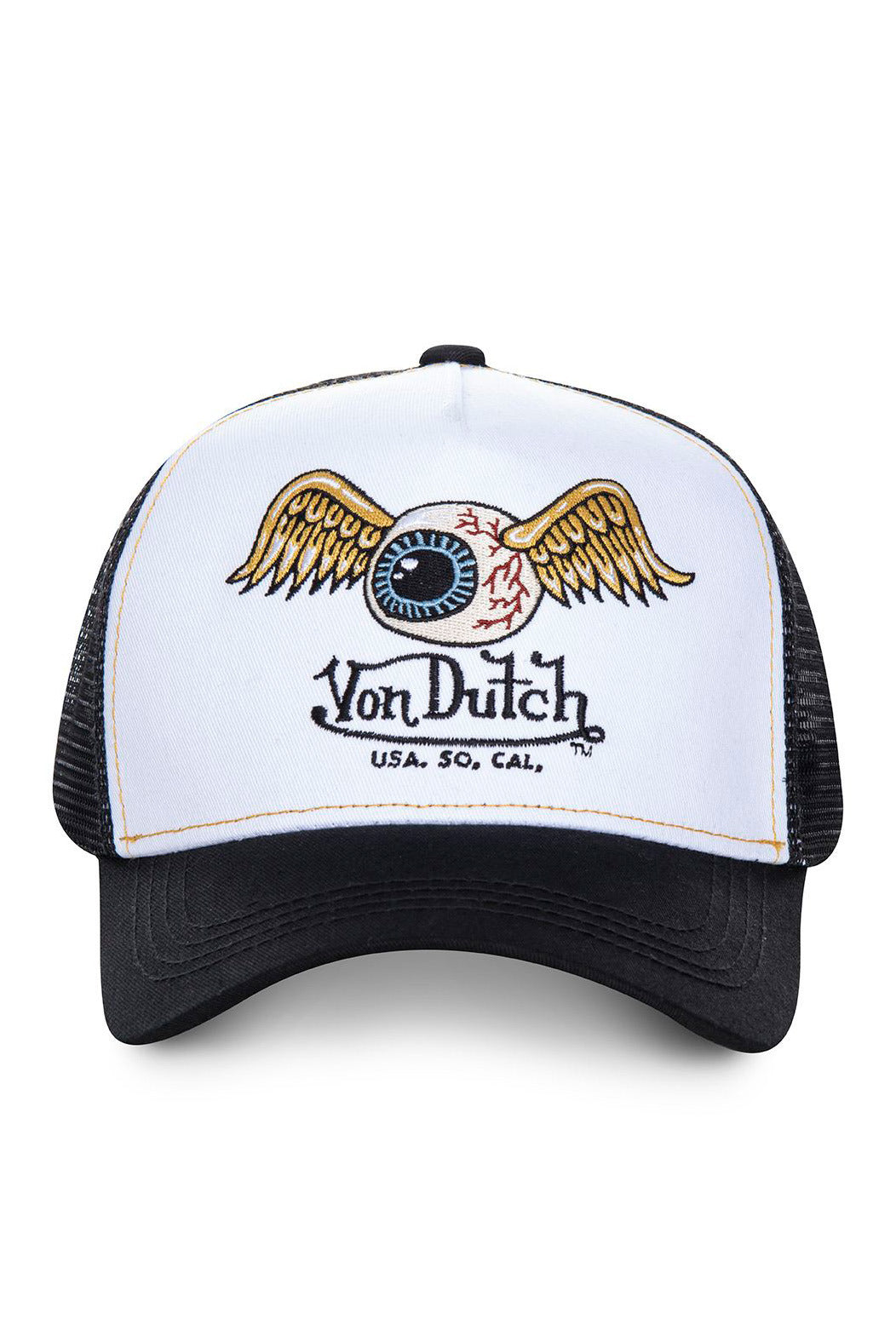 Casquette trucker / snapback - Black + White