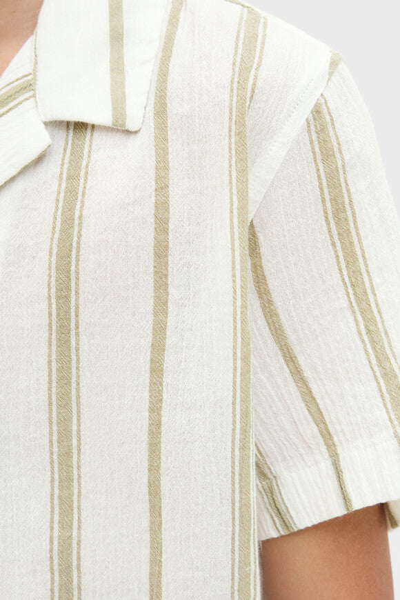 JORTAVIRA chemise en tissu structuré - Cloud Dancer