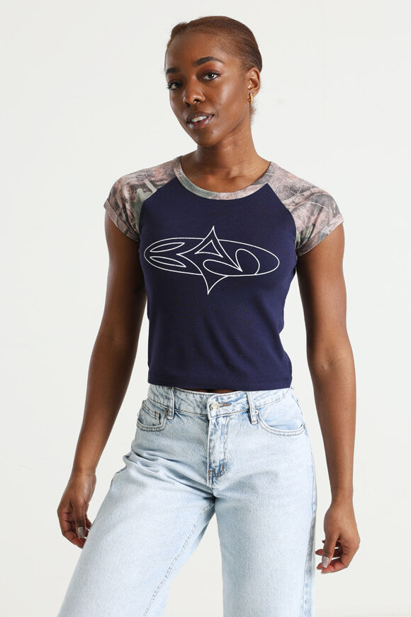 Hunter Crop T-Shirt - Navy