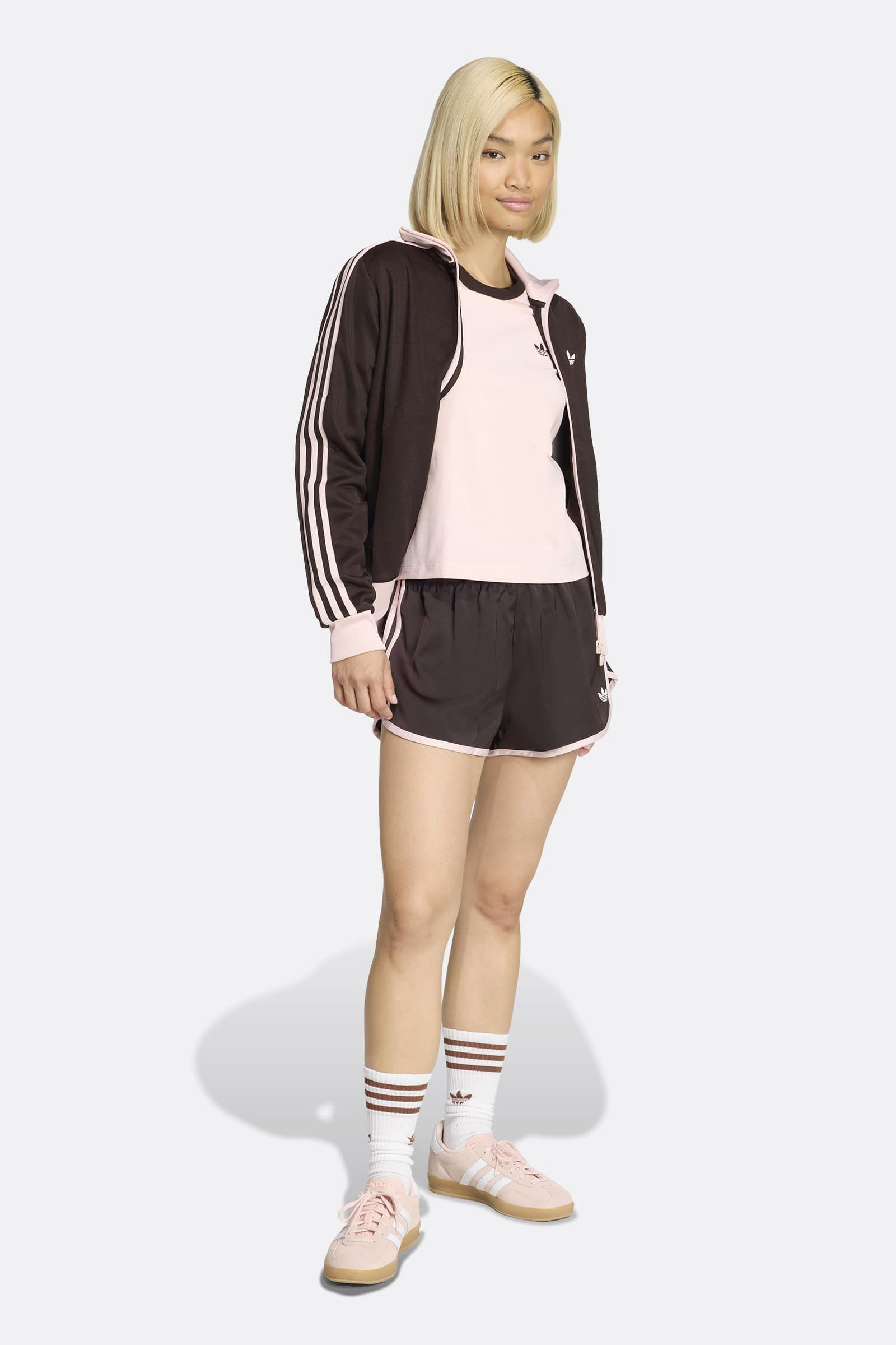 T-Shirt - Sandy Pink + Aurora Coffee