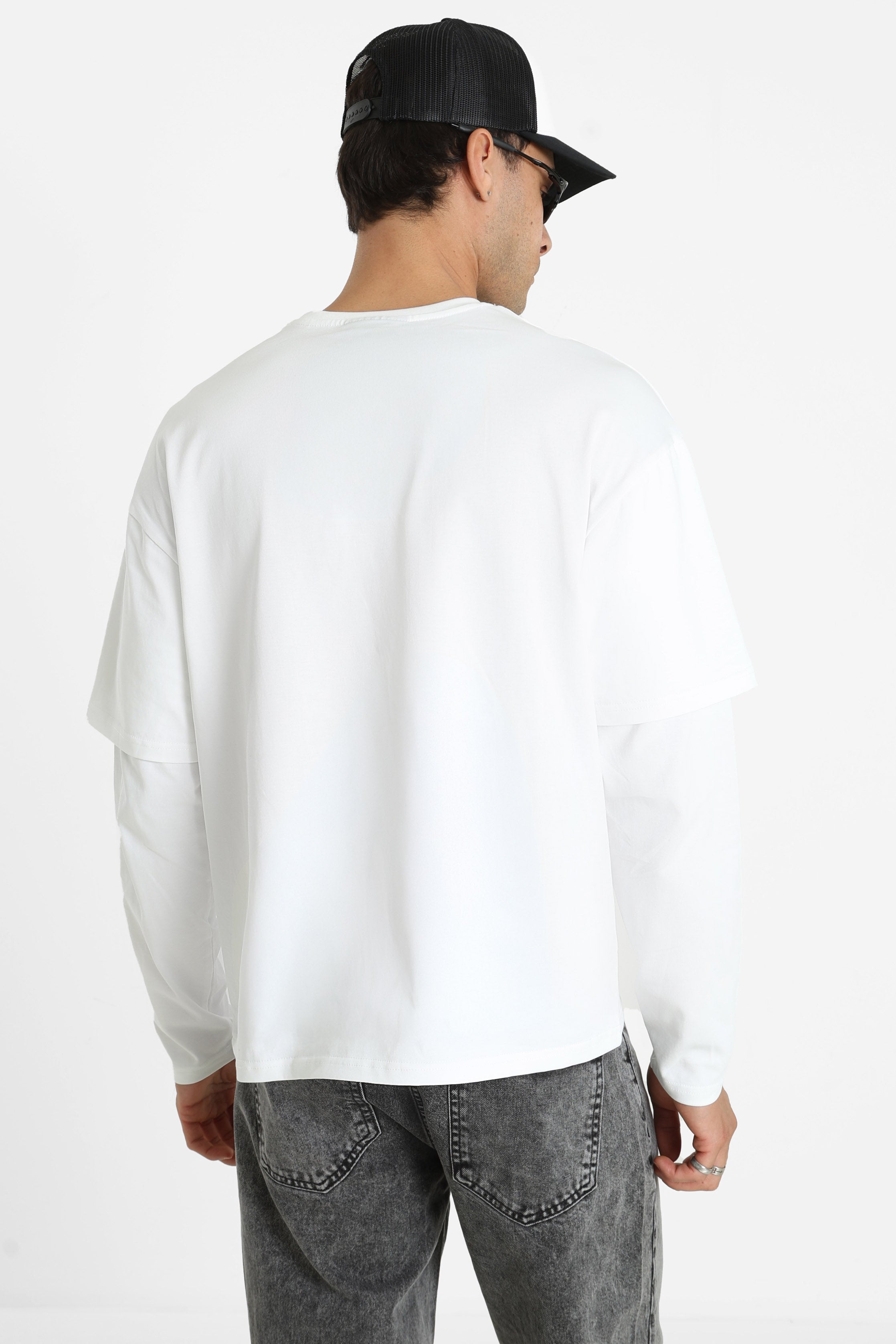 Shirt manches longues - White