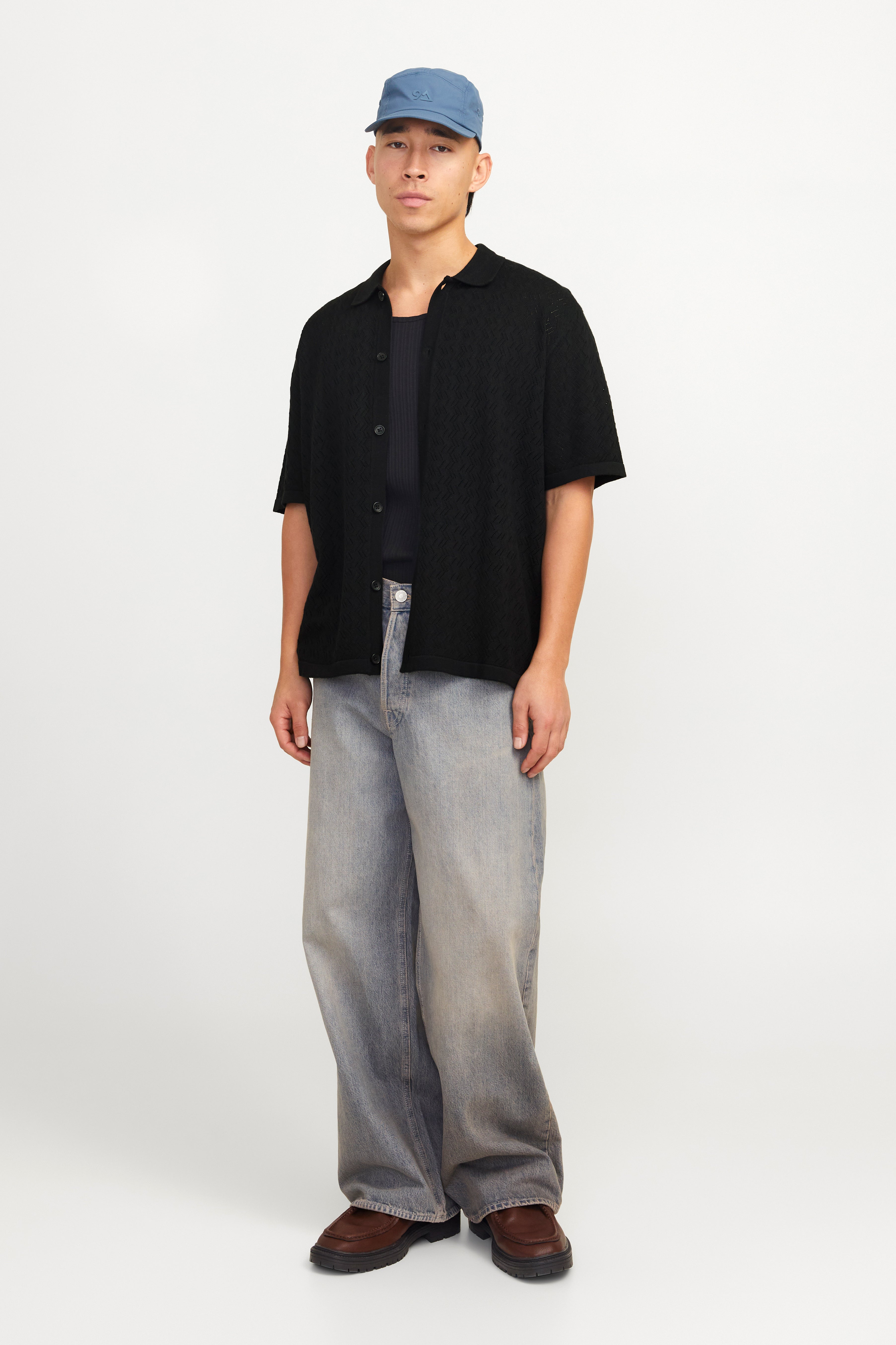 Tyler knitted shirt - Black