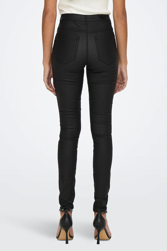 Royal Skinny Kunstlederhose L32 - Black