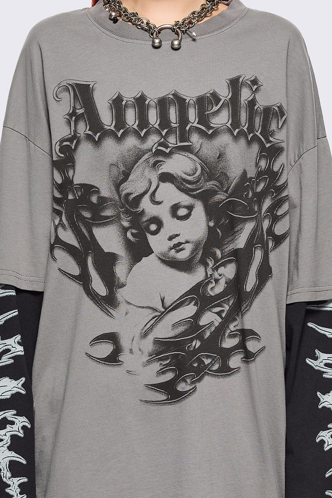 Angel Langarmshirt - Grey Washed