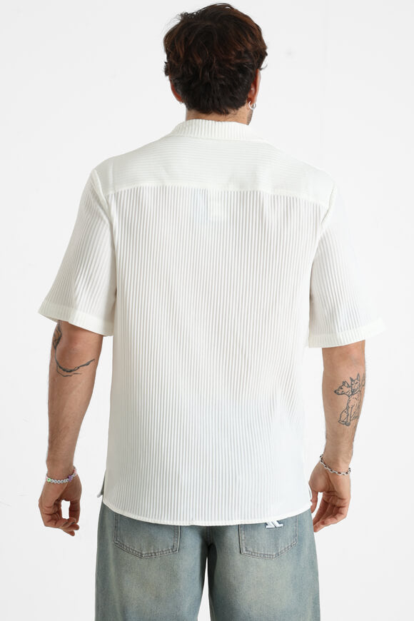 Camicia a pieghe - Offwhite