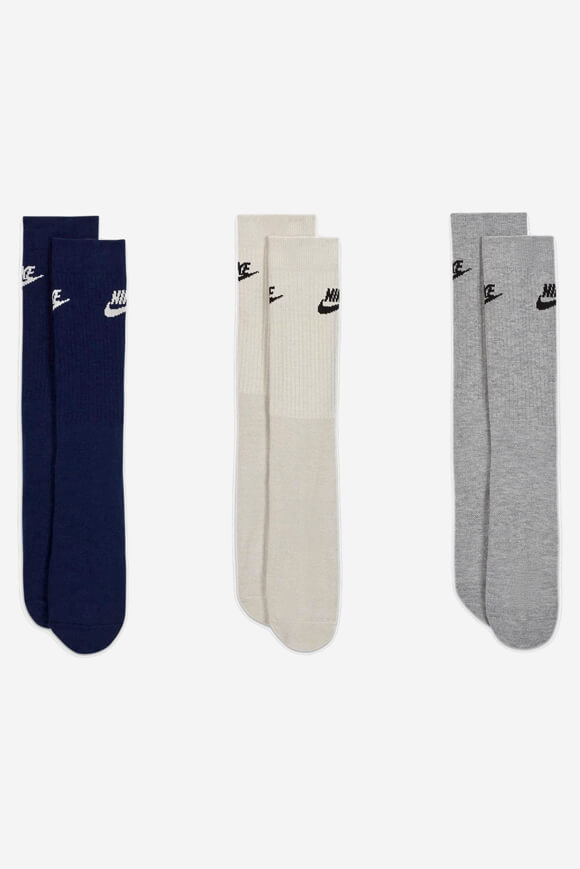 Lot de trois chaussettes - Navy + Grey