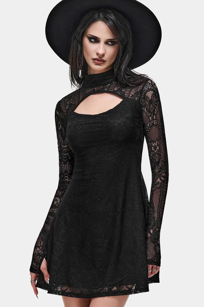 Mini abito in pizzo di Bella - Black