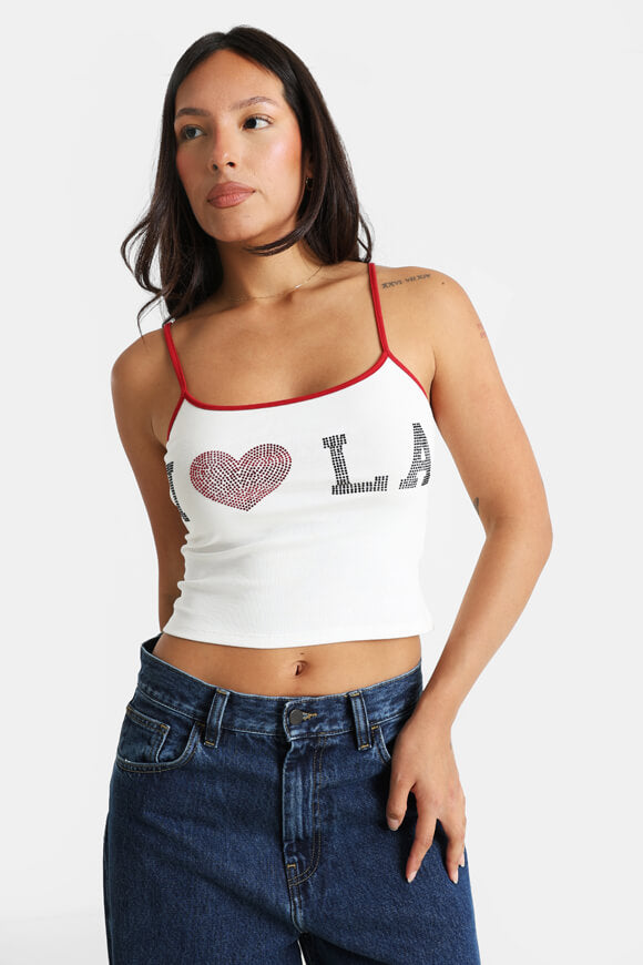 Crop strap top - Offwhite