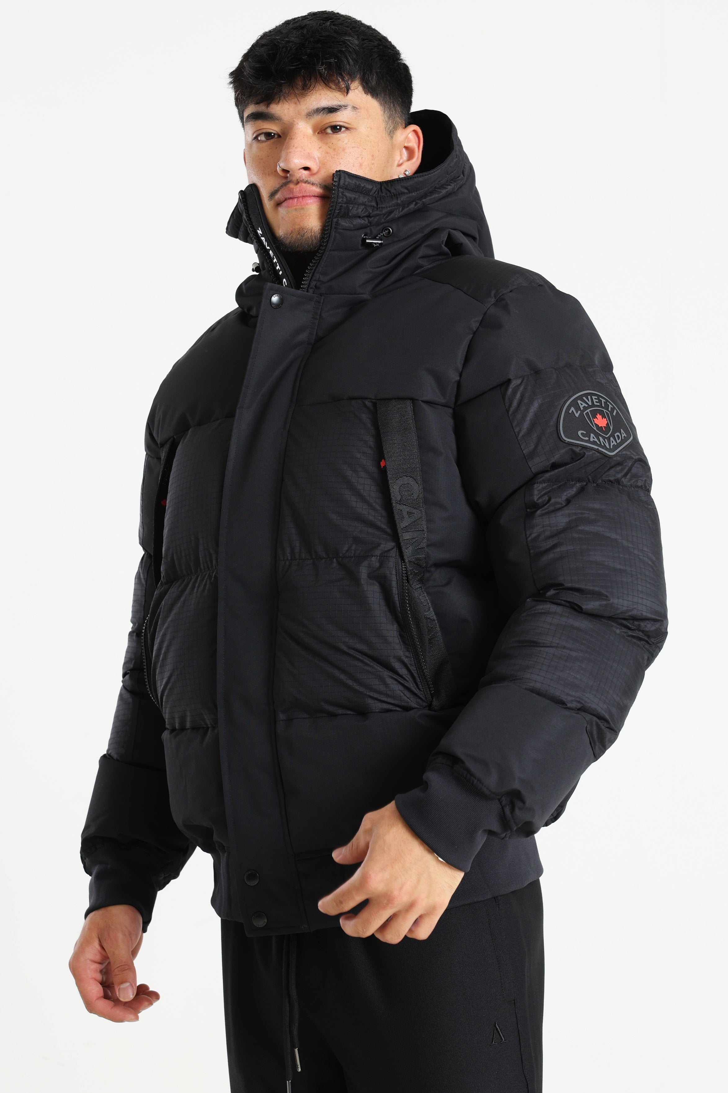 Aylmer 2.0 Puffer Bomberjacke - Jet Black