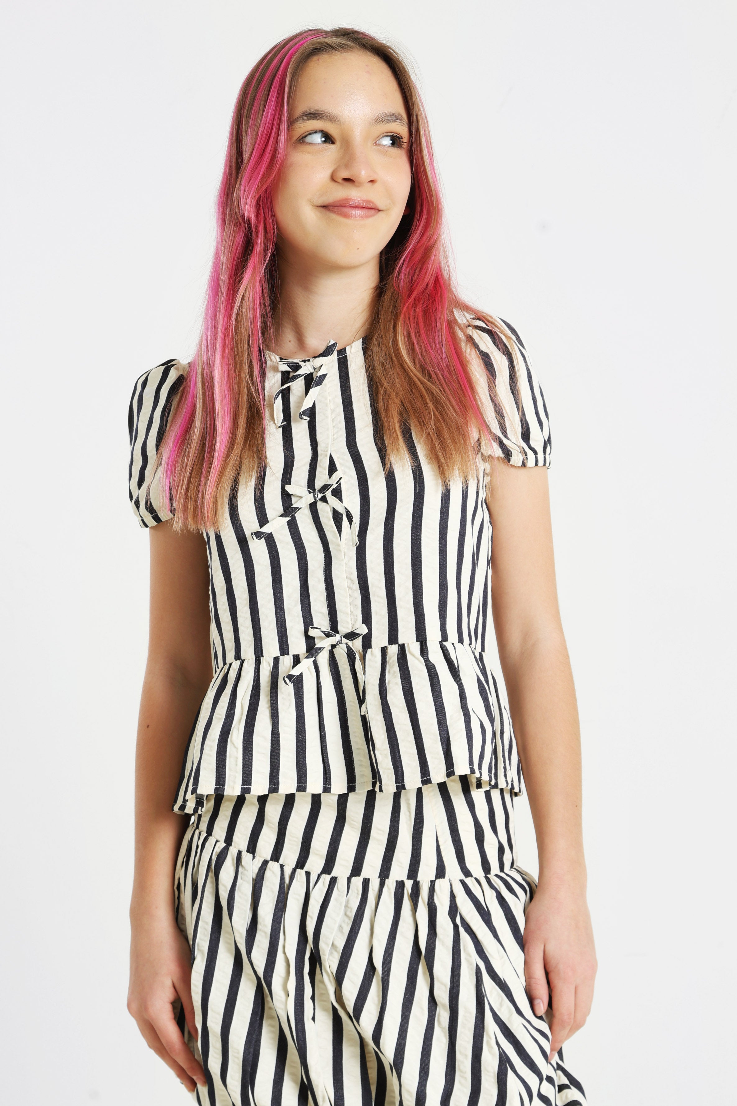 KOGMILANI Bluse aus Seersucker - Night Sky