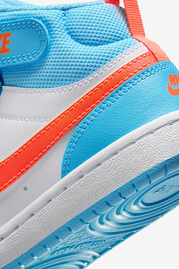 Sneaker Court Borough 2 Bambini - Blu Acquario + Arancione Totale