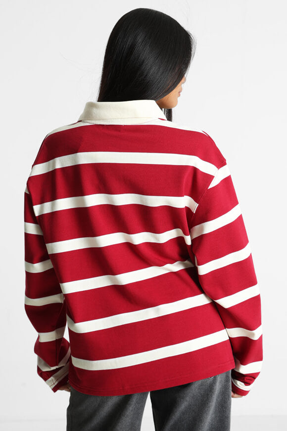 Oversize long sleeve shirt - red