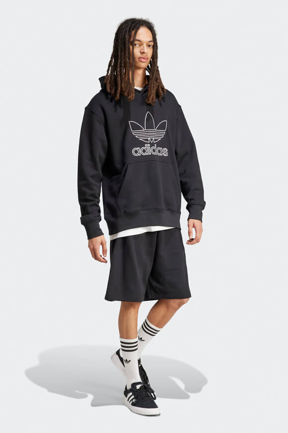 Adicolor Outline Trefoil Sweatshorts - Black