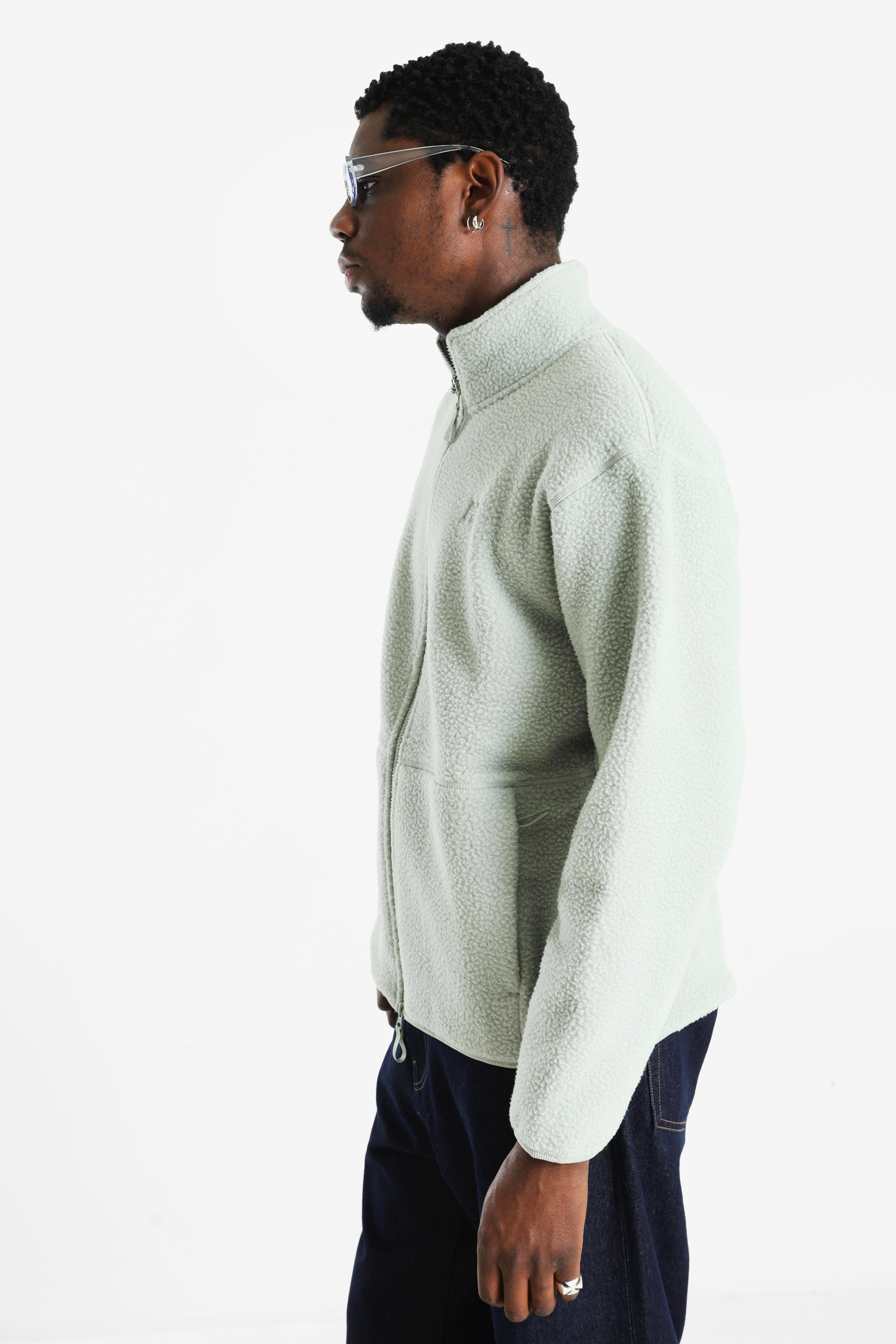 High Pile Fleecejacke - Light Green