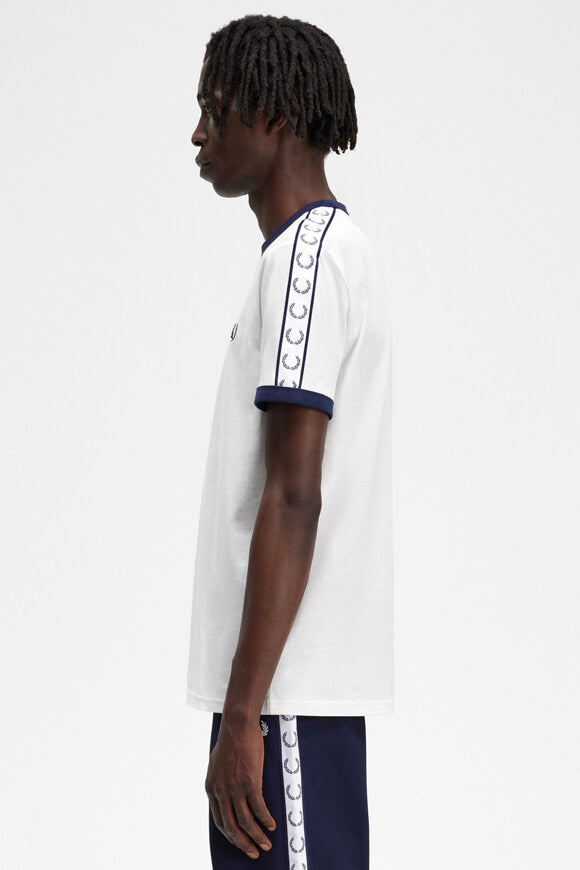 T-Shirt - Snow White + Navy