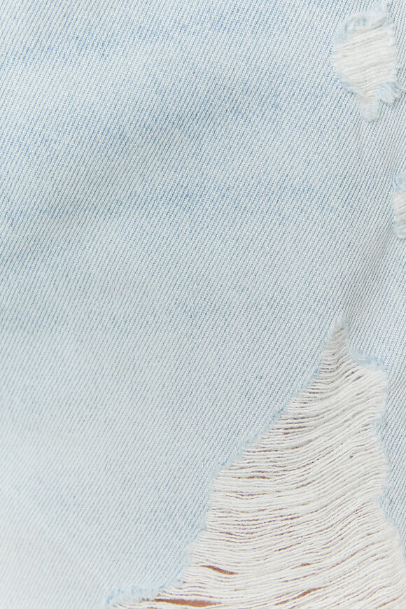 Mom fit denim shorts - light blue denim