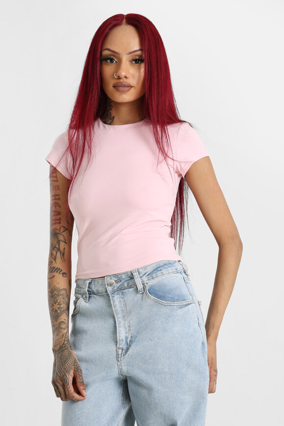 T-shirt à crochets - Rose