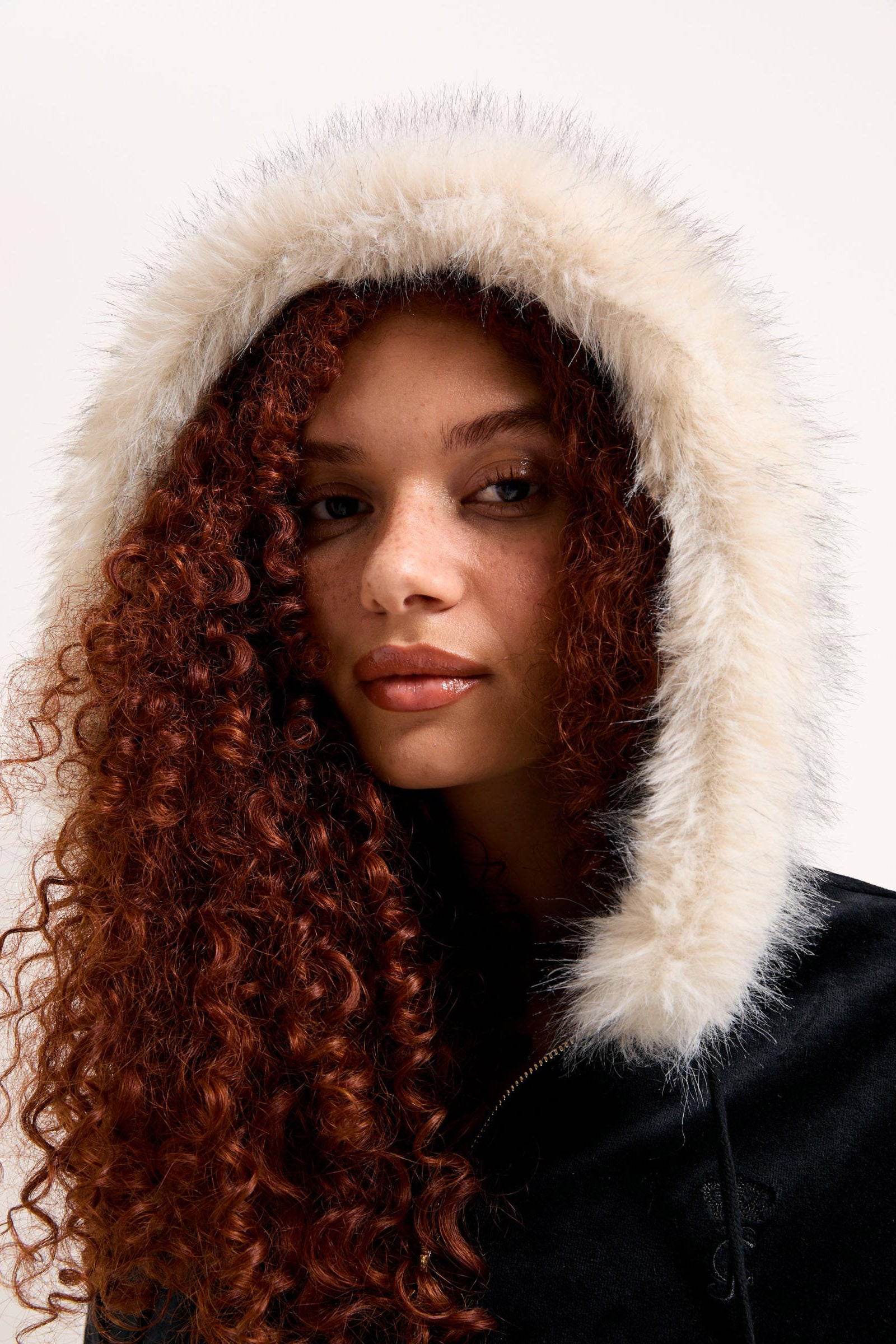 Veste crop en velours - Black