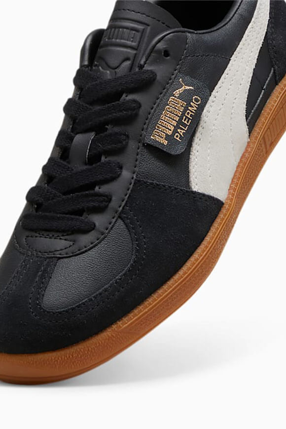 Sneakers Palermo - Nero + Grigio piuma + Gum