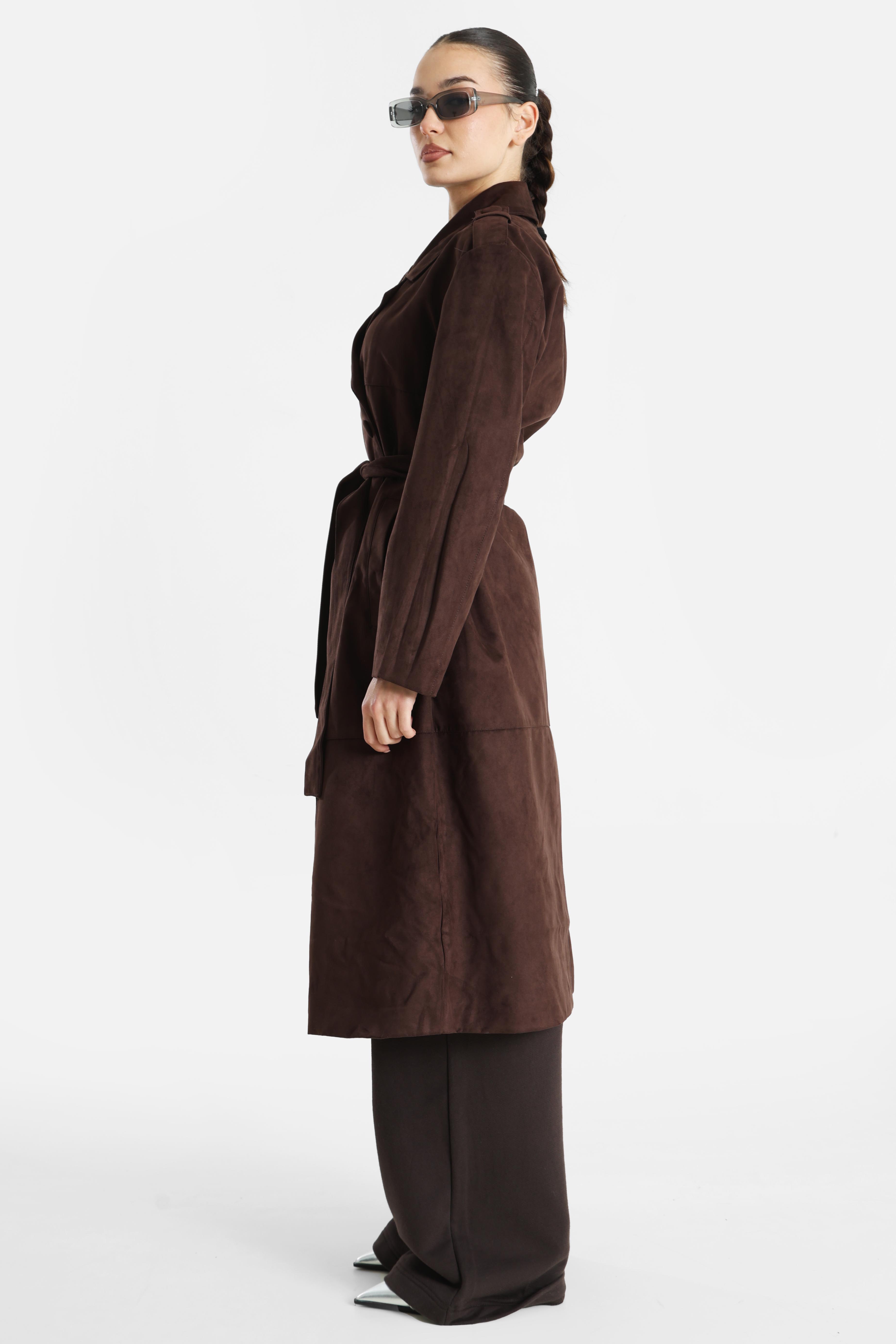 ONLBINE Trench-coat en daim synthétique - Mole