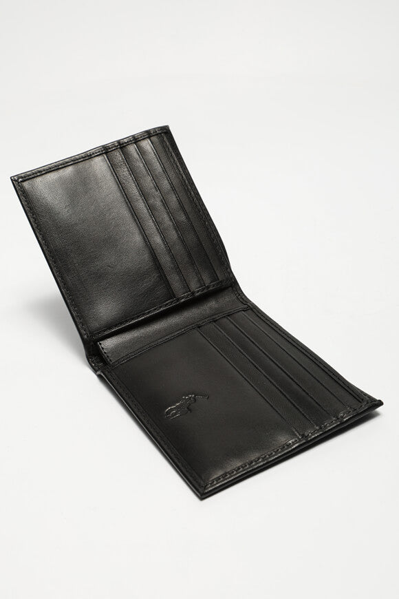 Leder Portemonnaie - Black