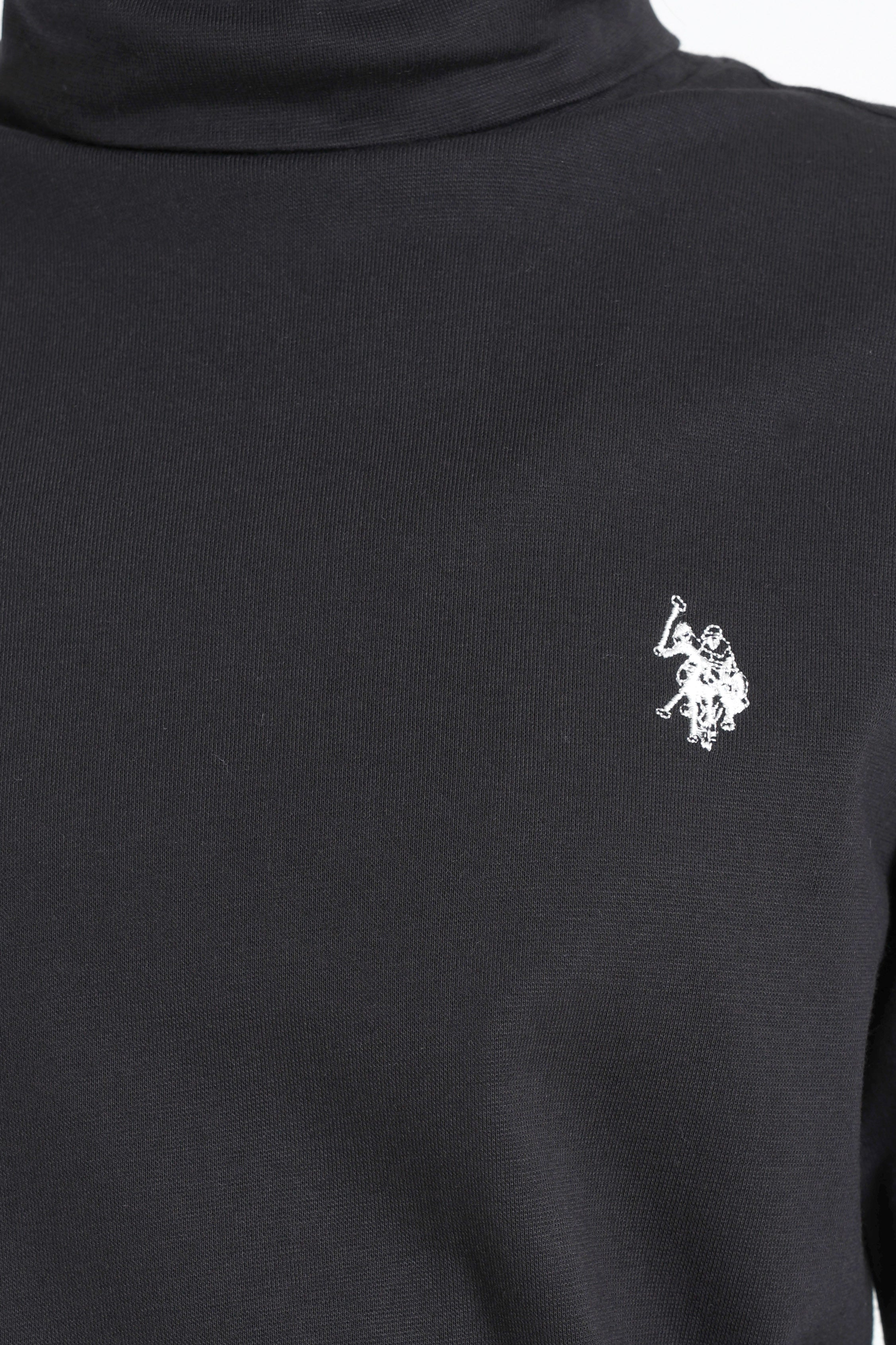 Camicia Jane a collo alto maniche lunghe - Black