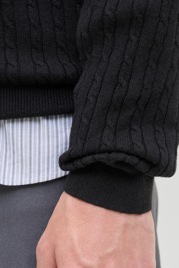 JJEEMIL pull en tricot fin - Black