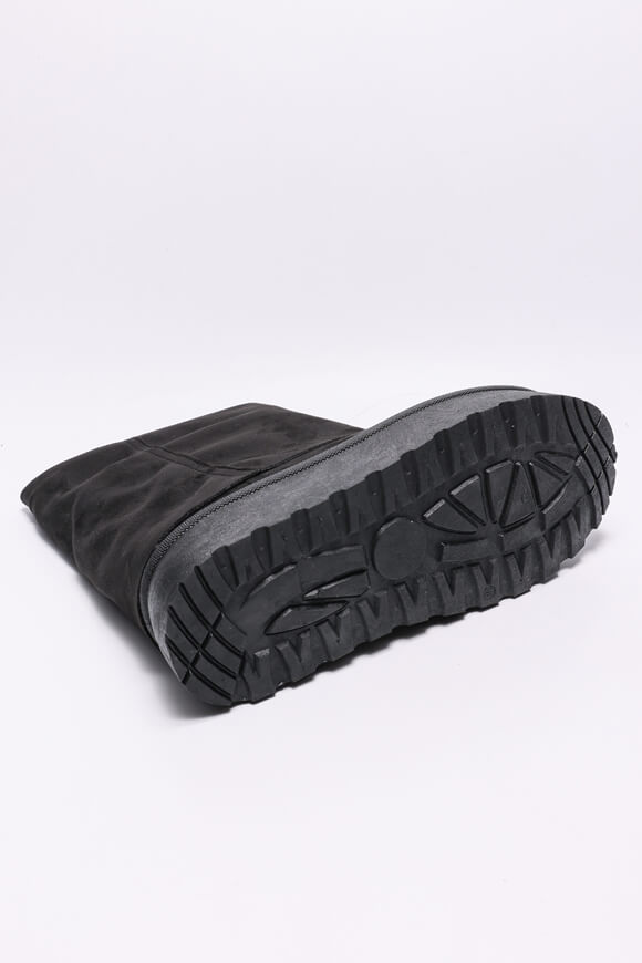 Gefütterte Plateau Stiefelette - Black