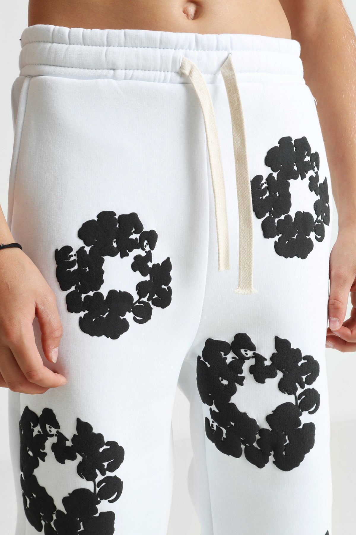 Sweatpants - White + Black