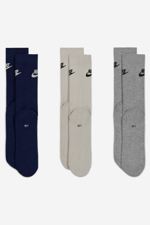 Lot de trois chaussettes - Navy + Grey