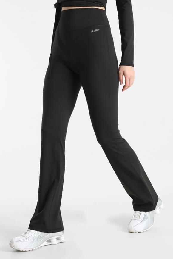 Bootcut leggings - black