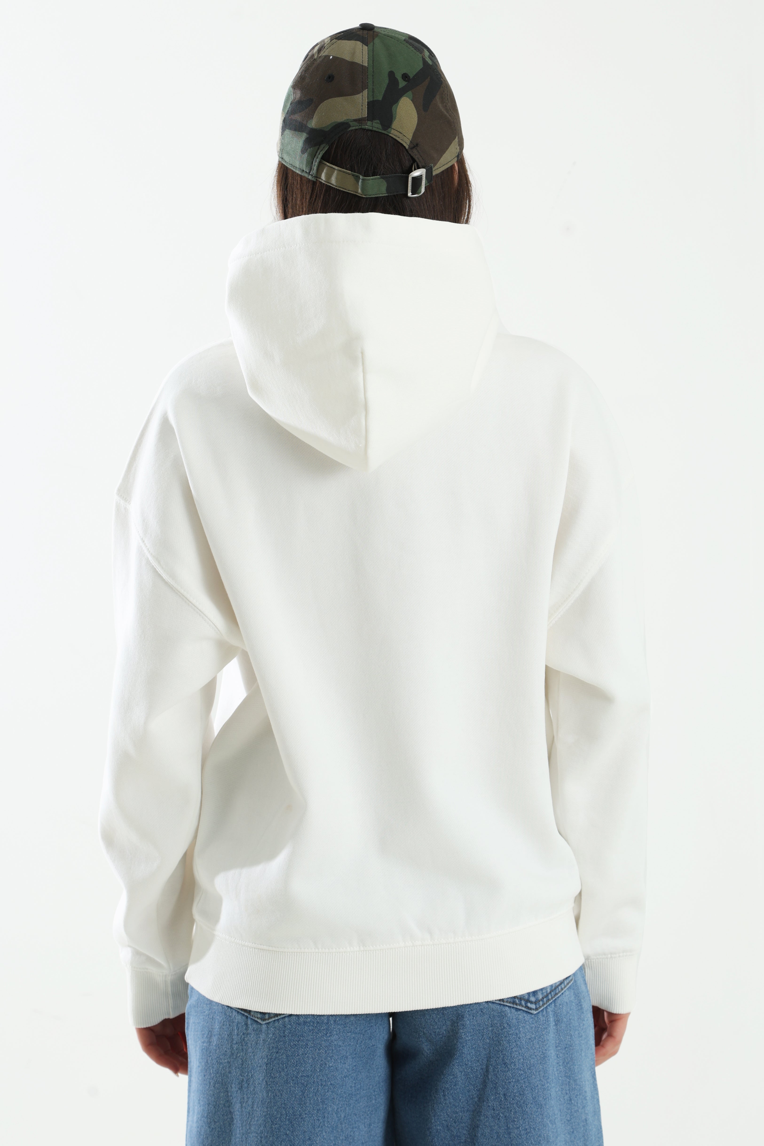 Frieda Oversize Kapuzensweatshirt - Warm White