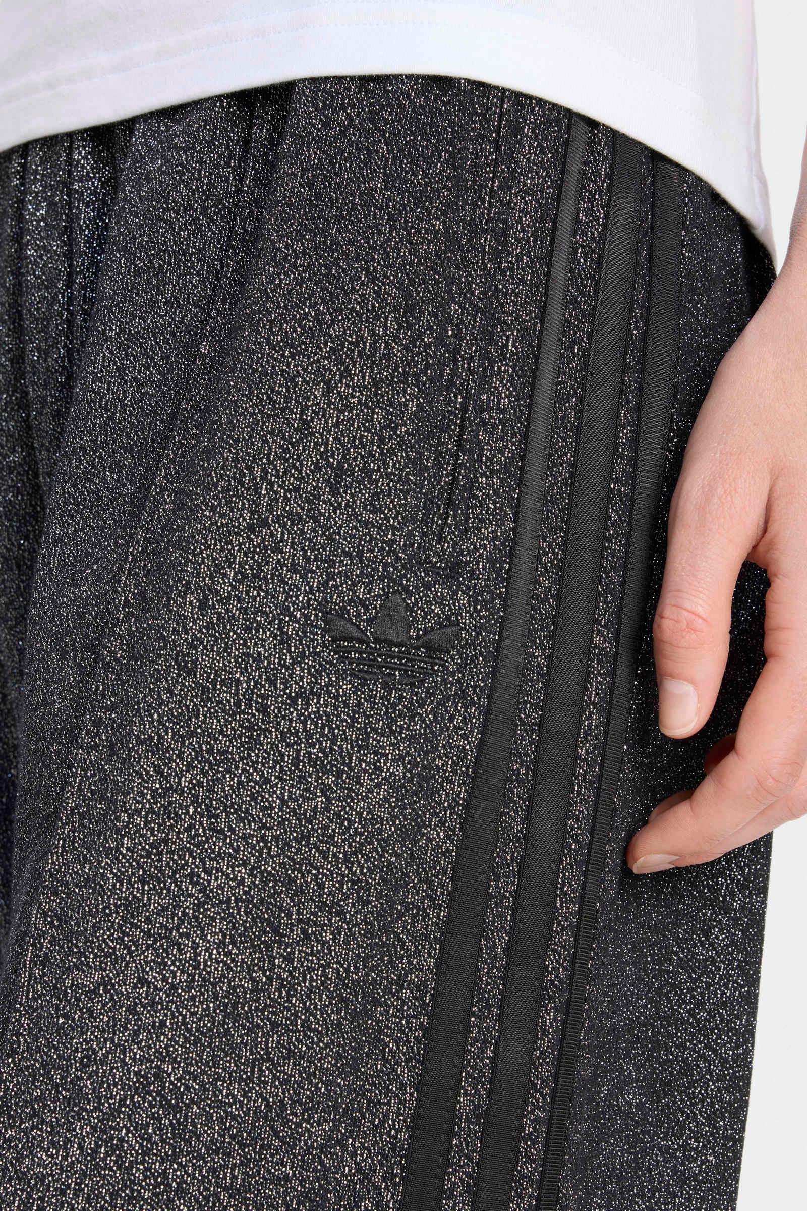 Lurex Trainingsjacke - Black + Silver Metallic