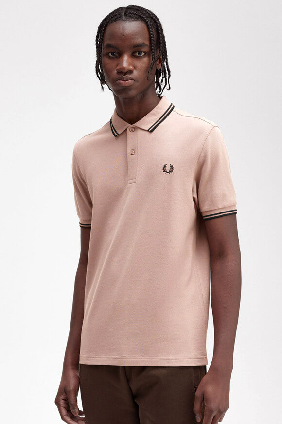 Twin Tipped Poloshirt - Dusty Rose