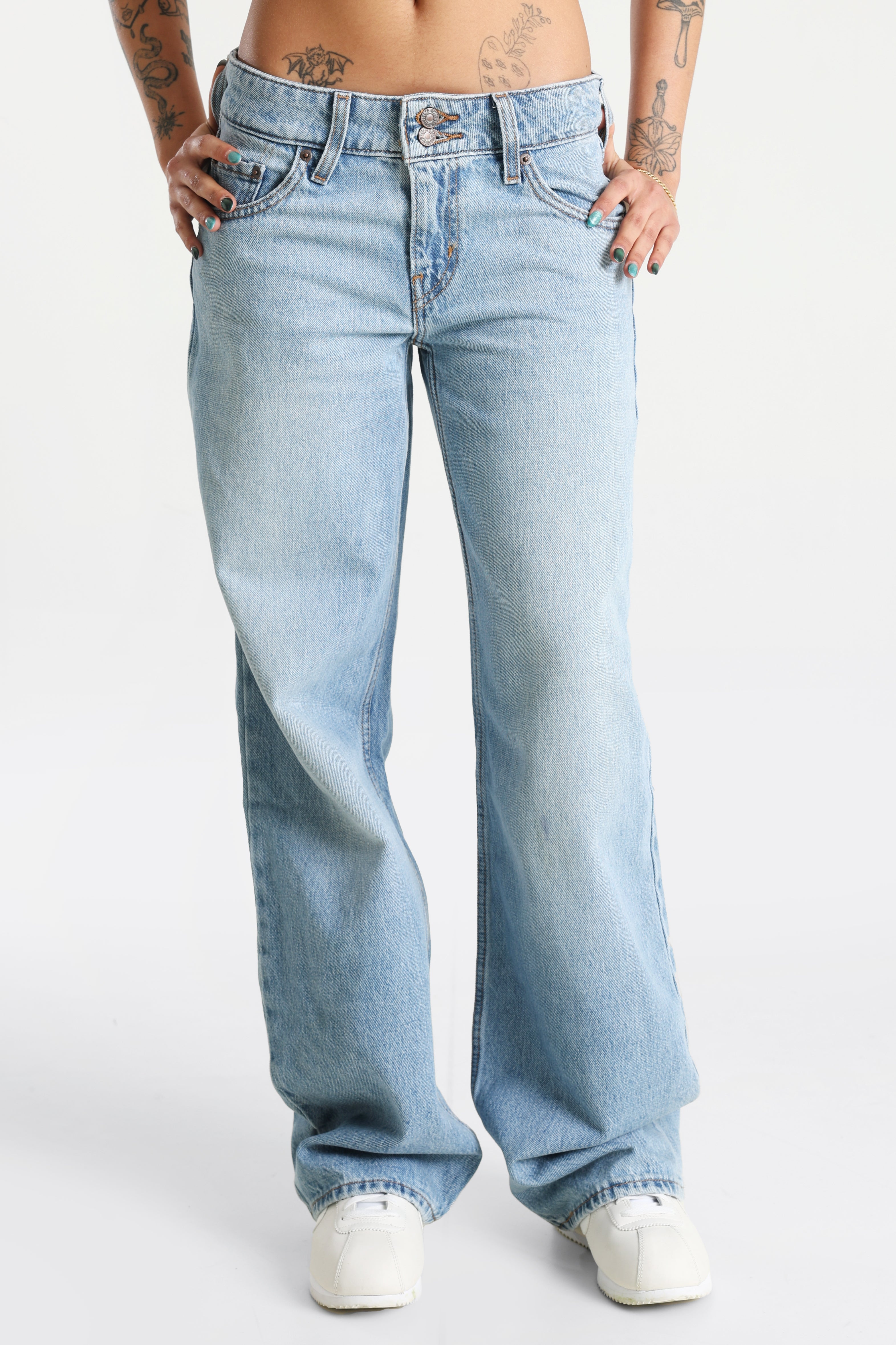 Jeans Superlow loose fit L32 - Denim blu