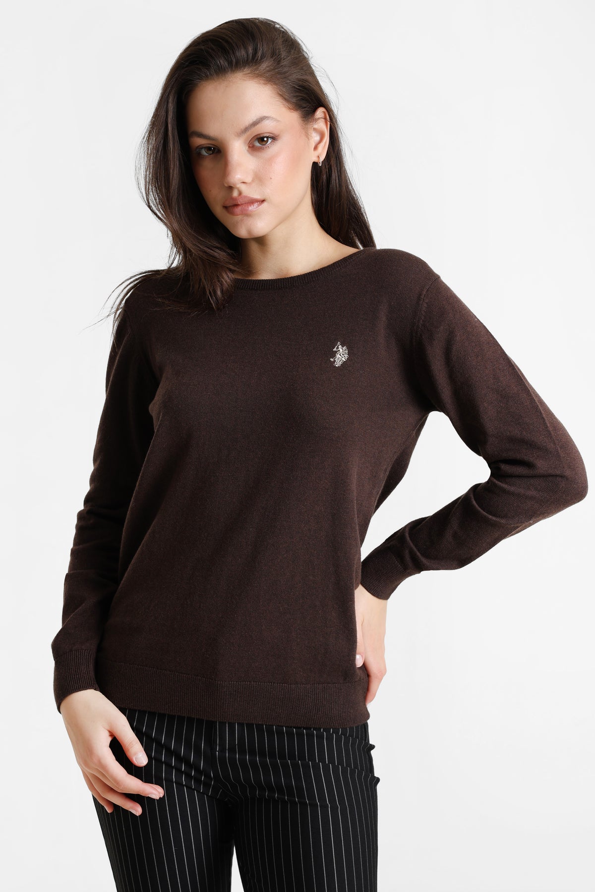 Maglione Pam in maglia fine - Brown