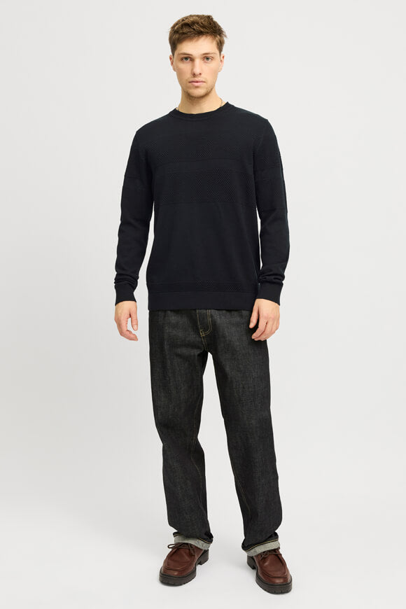 JPRBLUNOAH pull en tricot structuré - Black Beauty