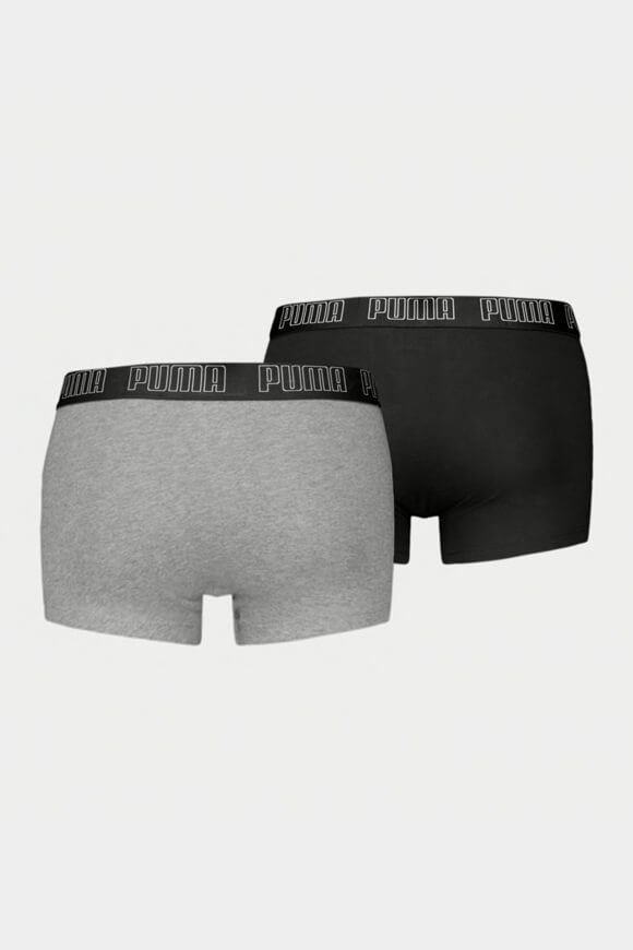 Lot de deux boxers - Grey Melange + Black