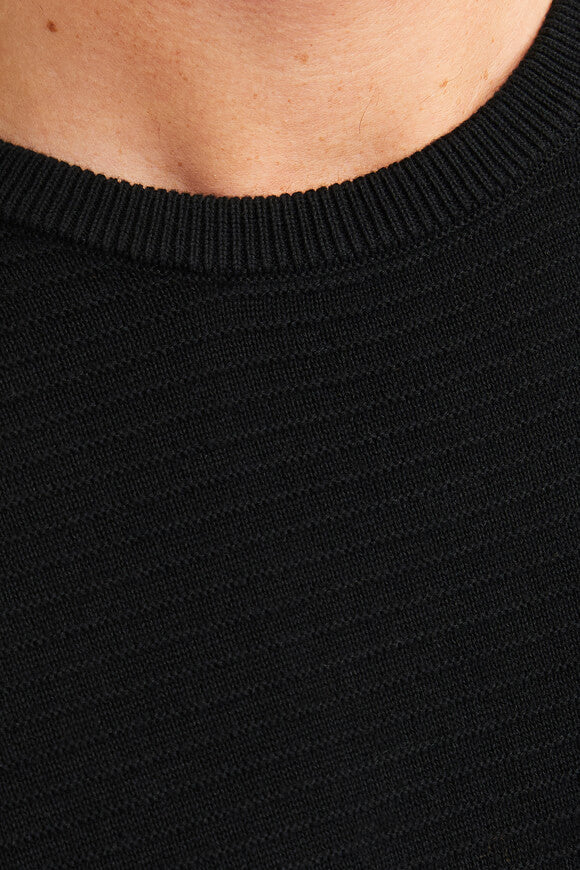 Otto pull en tricot structuré - Black