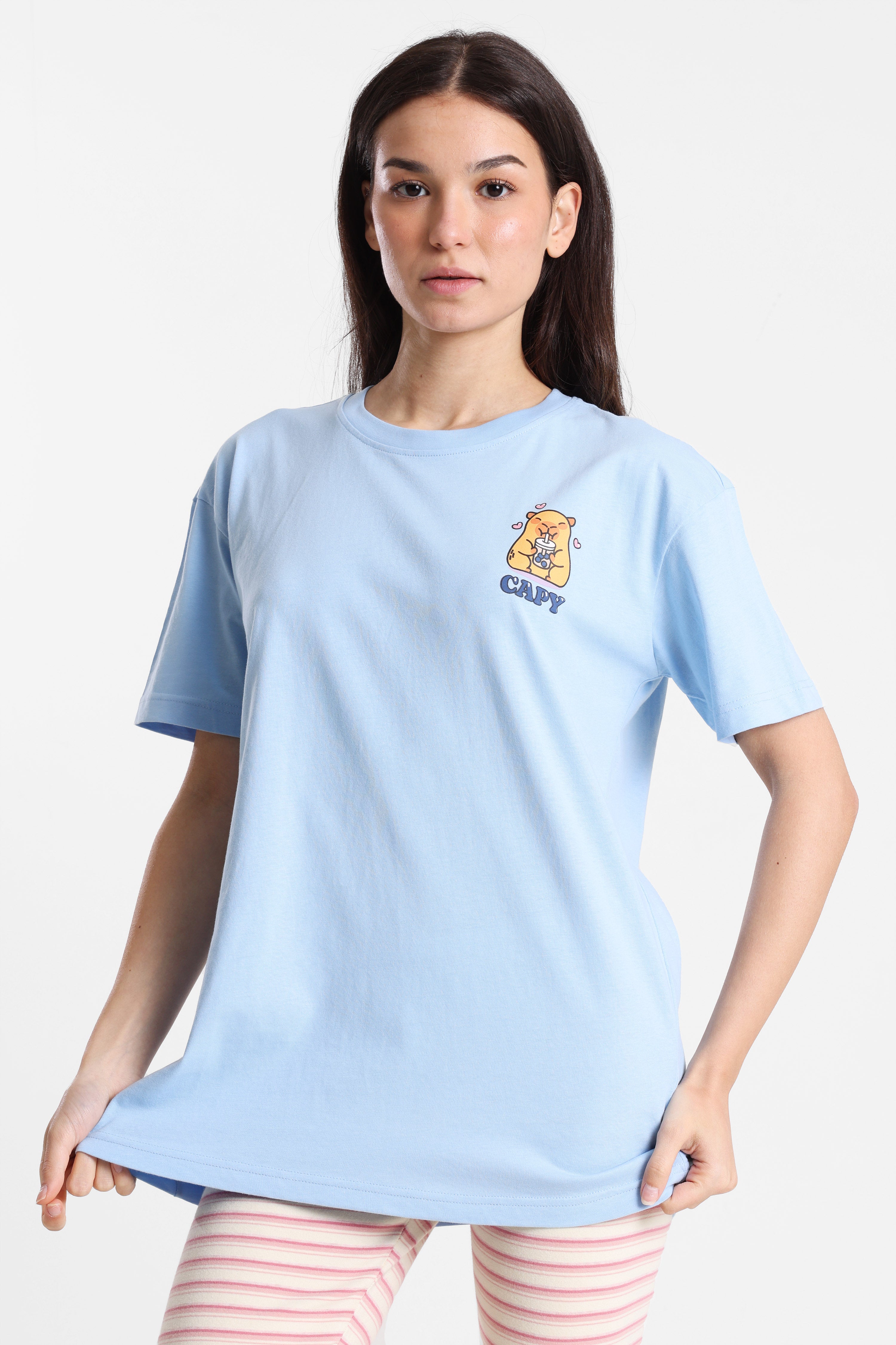 Long T-Shirt - Hellblau