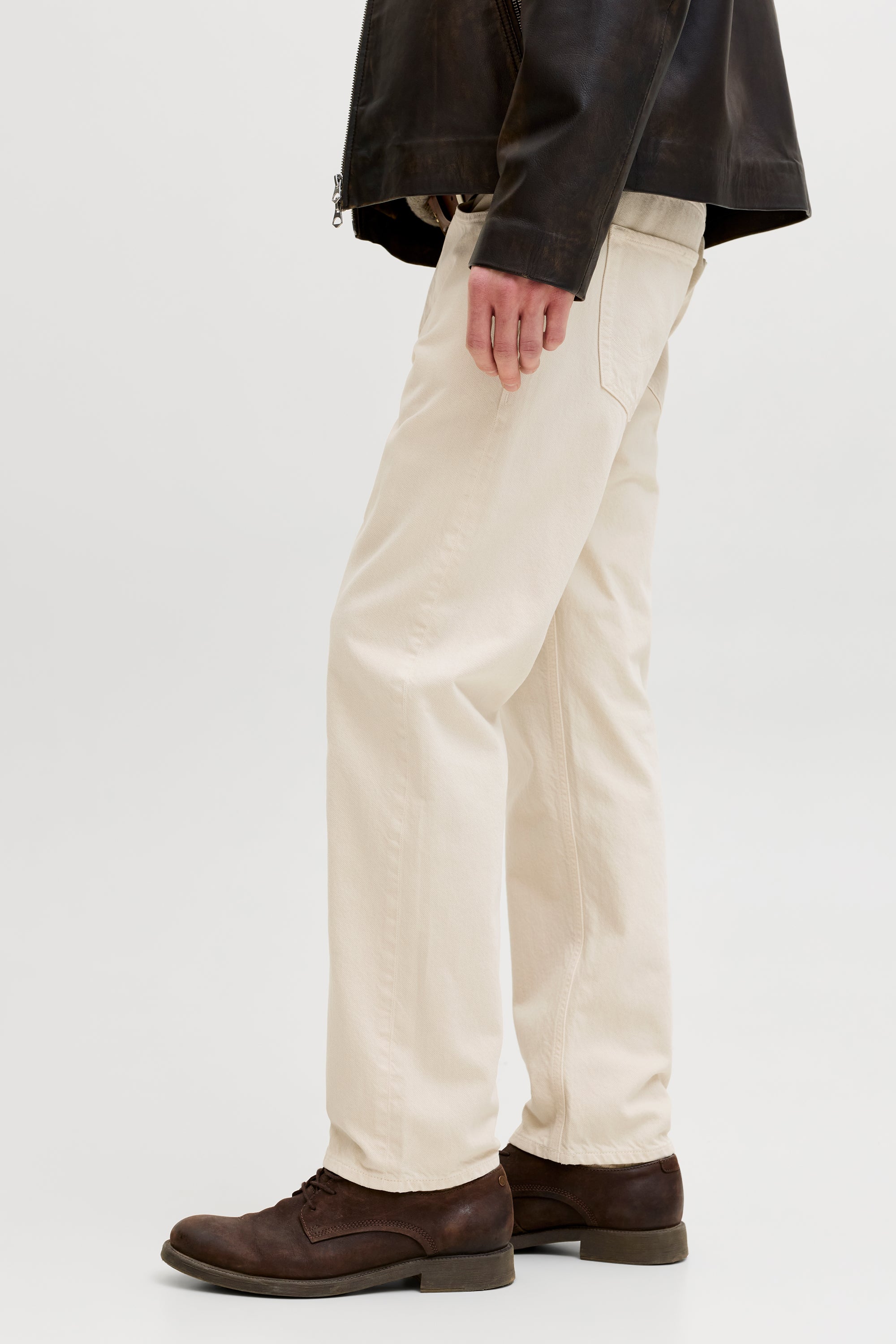 JJICHRIS relaxed fit jeans L32 - Offwhite