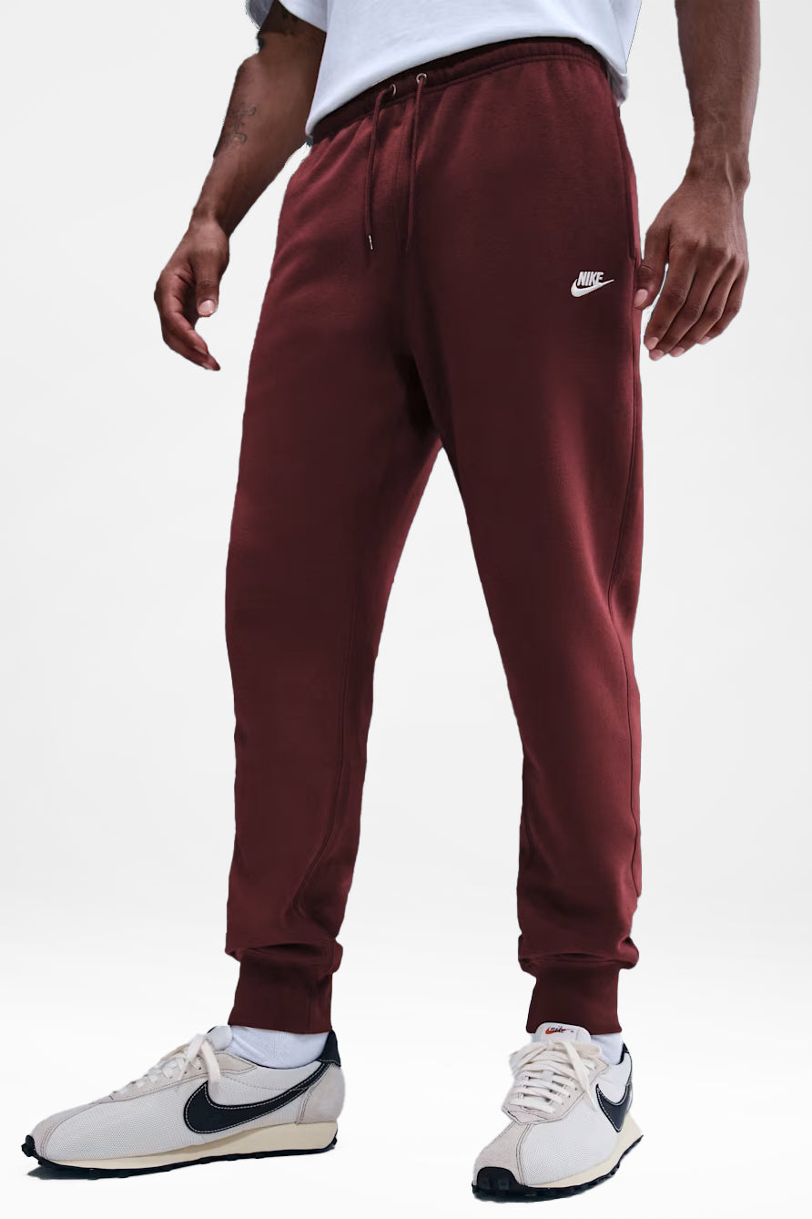 Sportswear Club - Pantaloni da ginnastica in pile - Rosso squadra scuro