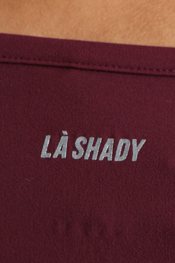 T-shirt à manches longues Crop - Bordeaux