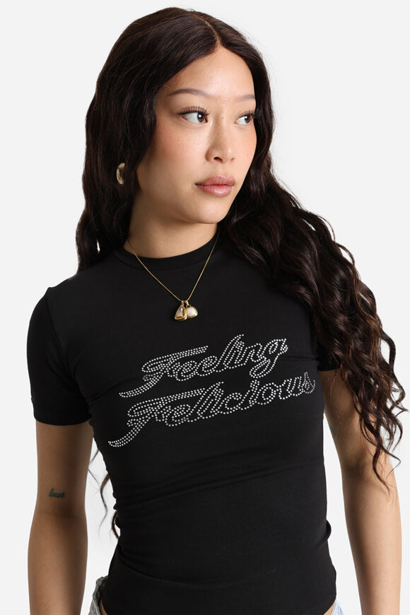 Maglietta con crop - Nero
