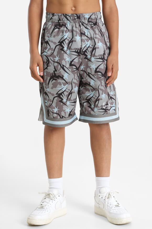 Mesh Shorts - Grey + Black + Blue