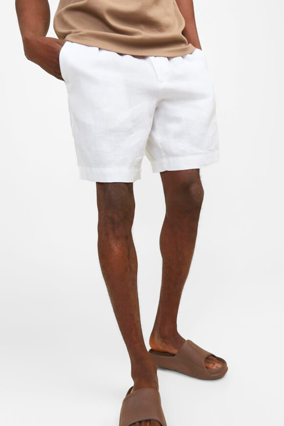 Lawrence short chino en lin - Bright White
