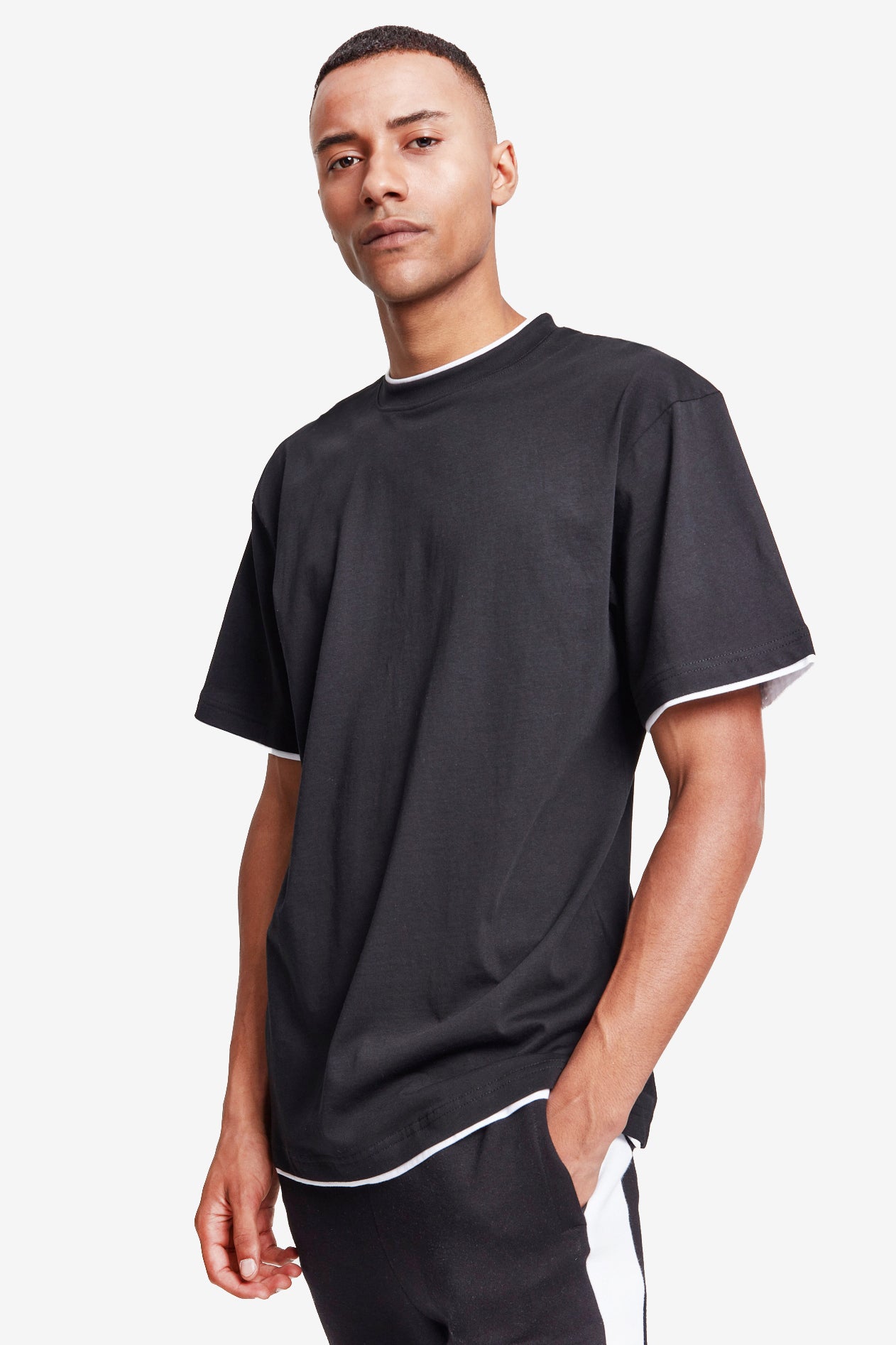 T-Shirt - Schwarz + Weiss